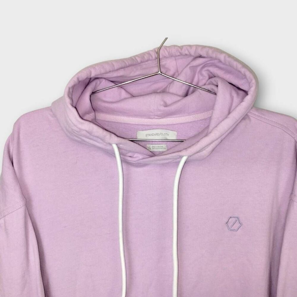 Standard Cloth Lavender Purple Relaxed Fit Pullover Hoodie Size Large Women Mens - Picture 3 of 9